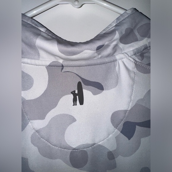 Galloway Camo Performance 1/4 Zip, Size: 14 Golf White and Gray - Picture 4 of 4